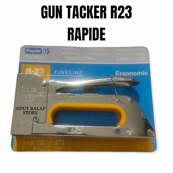 

BERKUALITAS HAND STAPLES GUN TACKER R23 RAPIDE STAPLER TEMBAK MANUAL TANGAN