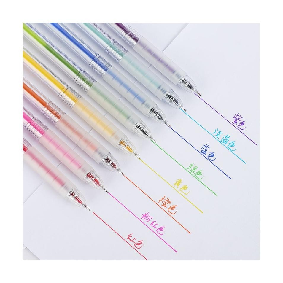 

Beifa Pulpen Gel / Gel Pen 8 Warna GP806 (8PCS/PER BOX/MIX COLORS) Gel Ink Pen 0.38mm