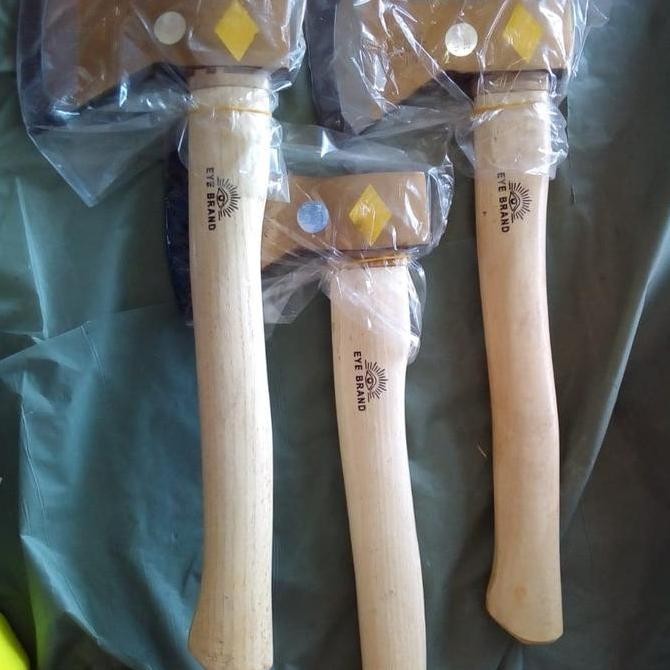 BERKUALITAS KAMPAK MAS GAGANG KAYU CAP MATA