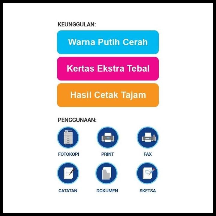

Terlaris Kertas Hvs A4 70 Gr Sinar Dunia Sidu / Kertas Fotocopy 70 Gram /Rim Good Quality