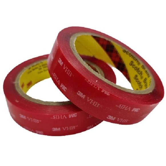 

KA Double Tape 3M VHB Doubletape Transparan Bening 24mm X 4.5m 24 MM X 4.5 M Tebal 0.5 Mm Automotive