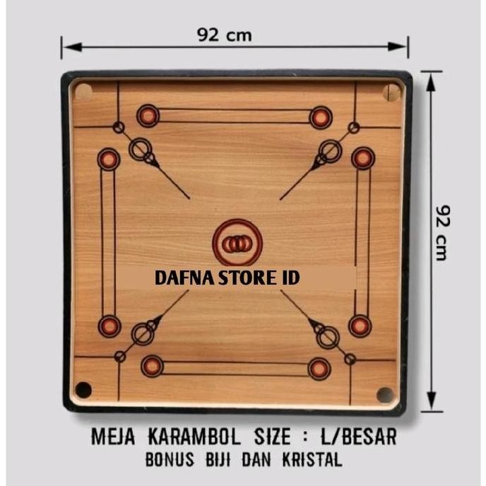MEJA KARAMBOL/PAPAN KARAMBOL GRATIS BIJI DAN KRISTAL KARAMBOL PENDIDIKAN BOARD GAMES ORIGINAL DAN TE