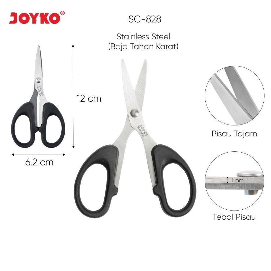 

To94 Asd-86 Special Promo Gunting Joyko Tajam Kecil Sedang Besar / Stainless Anti Karat Scissor Kertas Berkualitas Murah To94