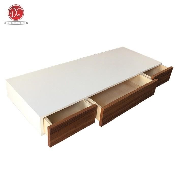 Ambalan Laci Gantung Rak Meja Tv Laci 80X30X9 Cm Minimalis Aesthetic Original Dan Terpercaya