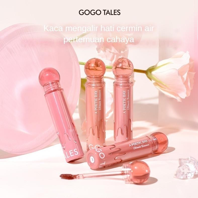 Gogo Tales A Poetic Day Mirror Watery Lip Gloss Moisturizing and Light gogo tales lip liptint