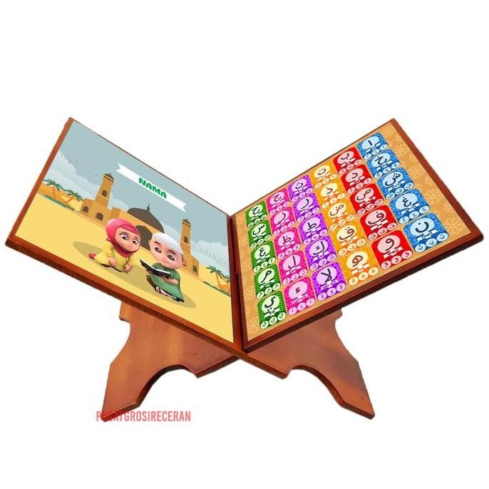 favorit] Custom Rekal Al Quran Anak Tatakan Dudukan Meja Baca IQRO Al Quran TPA