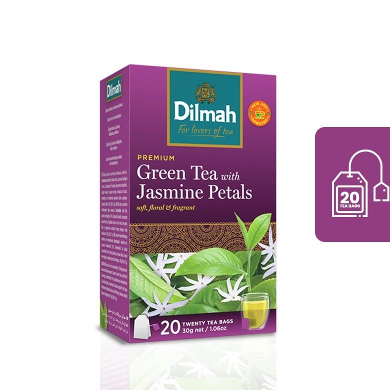 

Paling dicari Dilmah Greentea with Natural Jasmine - Teh Celup (Tag Tbag 20s)