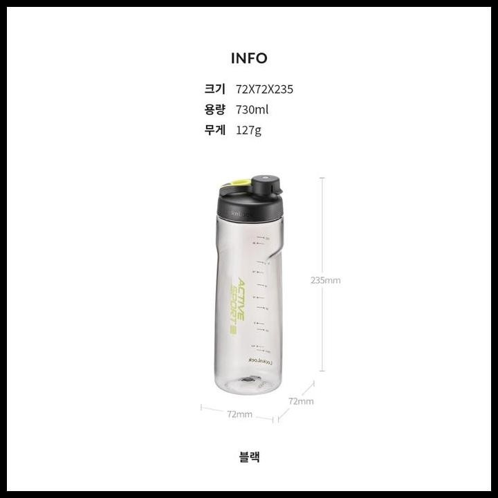 Terlaris Lock n Lock active Sports Handy Bottle Botol Minum ABF723 ABF724 ABF723LGRY ABF724BLK 540ML
