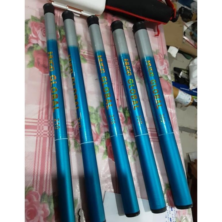 Tegeg Pancing Ruas Pendek Hanya 30cm HUGO GLOBAL Pole Fiber