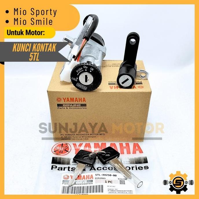 Kunci Kontak Set 5TL Keyset Original Yamaha Mio Sporty Mio Smile Kunci Motor 1 Set Key Set Konci Mot