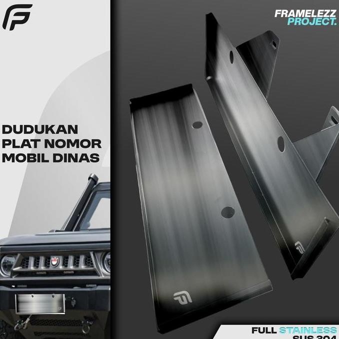 HARGA DISC - Dudukan Plat Dinas Dudukan Plat Mobil Stainless Dudukan Plat Mobil Selip Stainless Dudu
