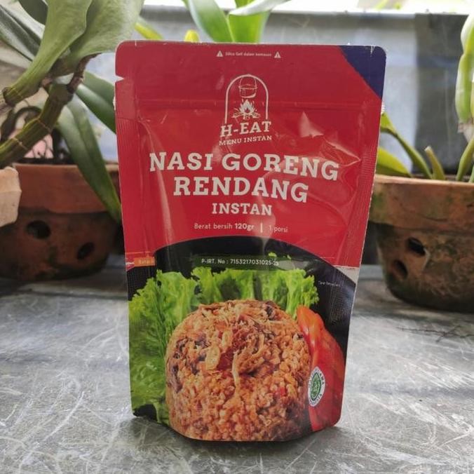 

MAKANAN INSTAN H EAT MAKANAN GUNUNG NASI PUTIH, NASI GORENG RENDANG