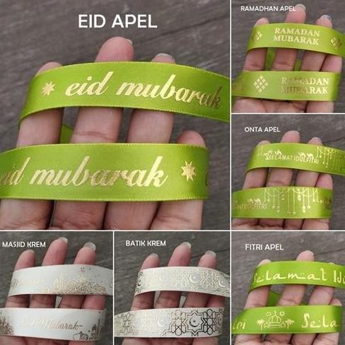 

ready GALB-276 : Pita Lebaran Saten Import Poli Emas 2 cm (per rol 20y)