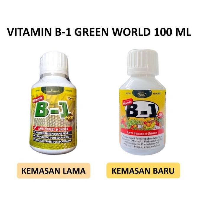 NEW Vitamin B1 B-1 Green World GreenWorld Pupuk Anti Stres Tanaman Plus B6