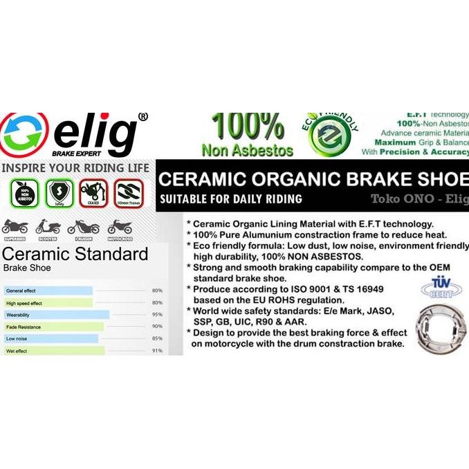 Kampas Rem YAMAHA Mio GT, Mio Soul, Soul GT (Depan + Belakang) - EL