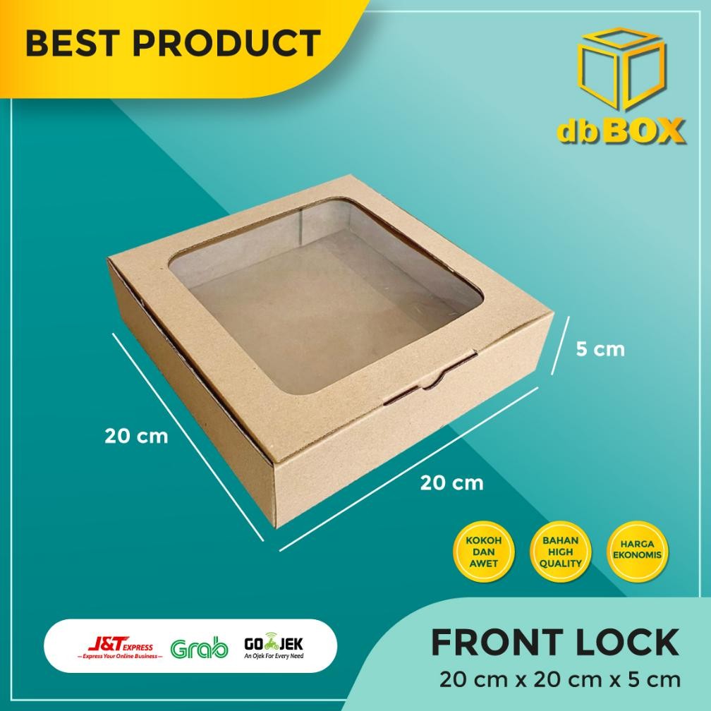 

NEW!!! (10Pcs) Box Mika 20x20x5 Kardus Die Cut, Untuk Kue Hampers Gift Box MIKA MIKA