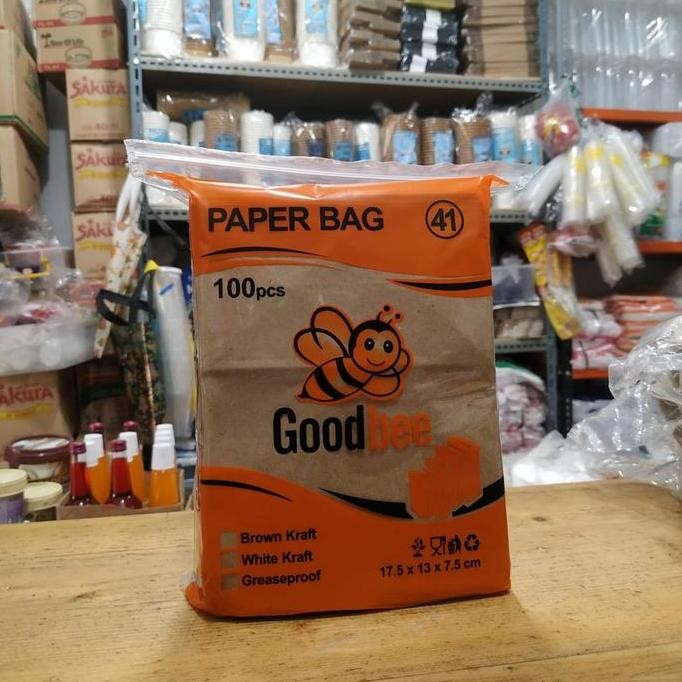 

ready Kantong Kertas Gorengan Paper Bag SOS Bag Goodbee 41 - 100pcs