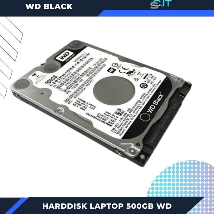 HARDDISK LAPTOP 500GB SLIM WD BLACK SATA 2,5 INCH HDD 500 GB