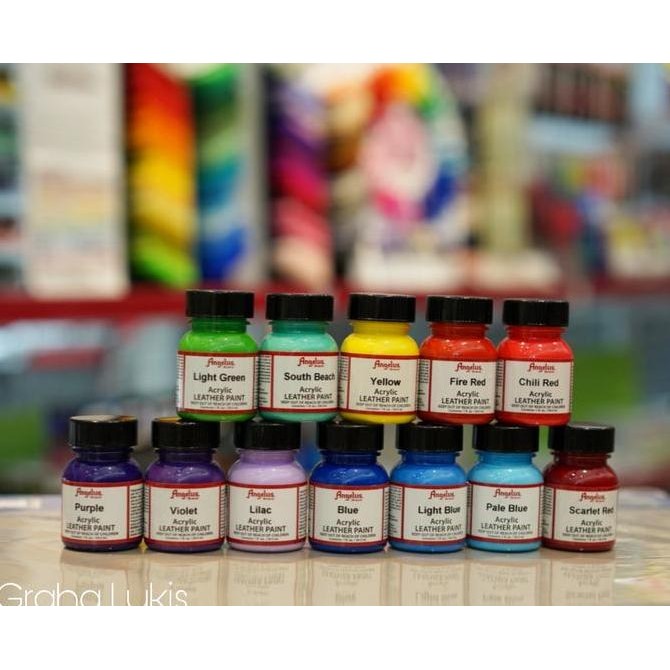 

ready !!! Angelus Acrylic Leather Paints 1 oz