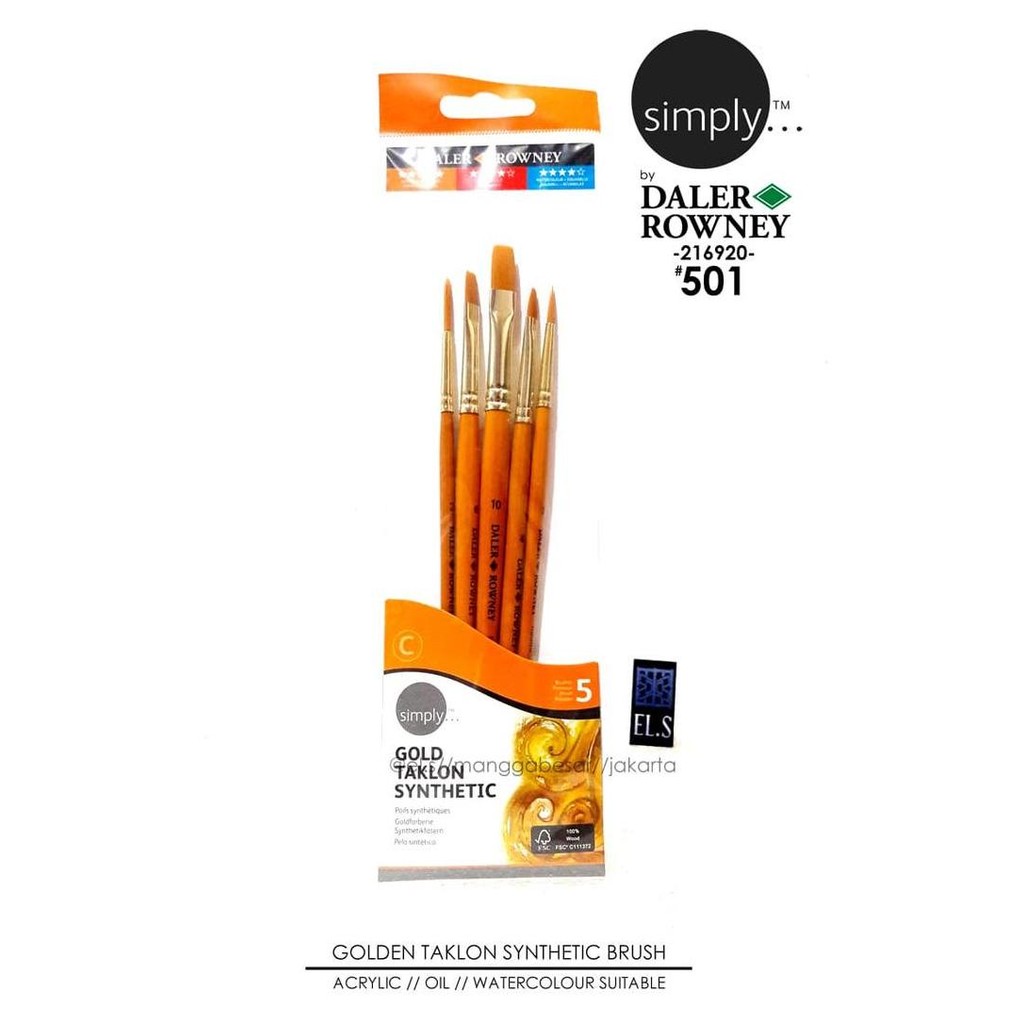 

ready !!! Daler Rowney Simply Brush Set 501