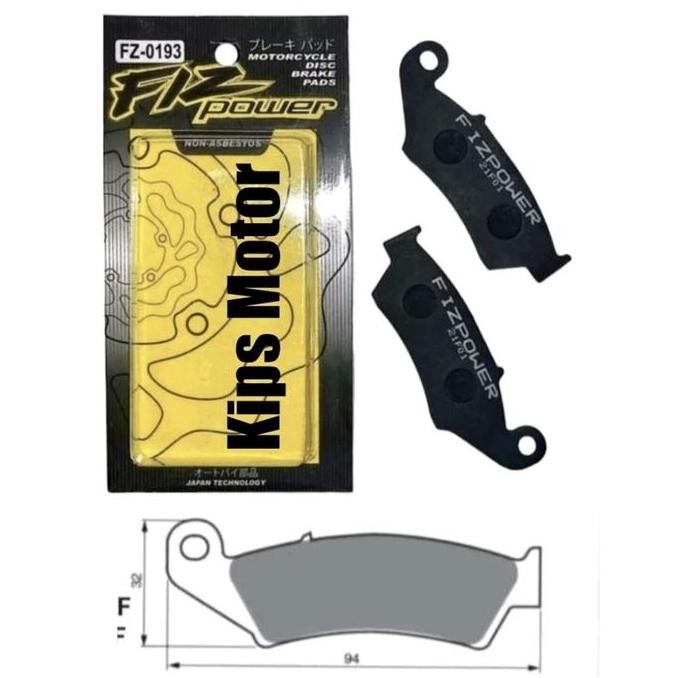 kampas rem depan kawasaki kx 125 kx kxf 250