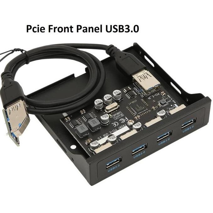 NEW USB Front Panel Pcie 4 Port USB3.0 High Speed 3.5 inch