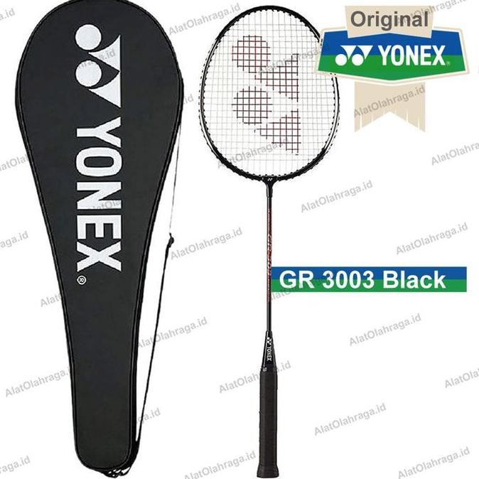 RAKET BADMINTON / BULUTANGKIS YONEX GR 303 BLACK/SILVER 100% ORIGINAL
