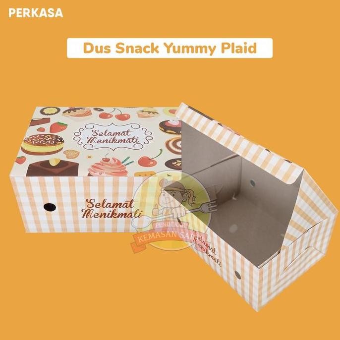 

ready Dus Snack 12x14 Printing / Dus Kue 250 gsm isi 100 pcs