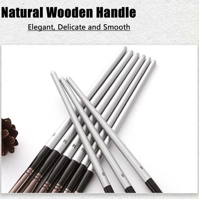 

ready !!! Set Kuas Lukis Cat Air Minyak Nylon Paint Brush 24 PCS - MSA-214