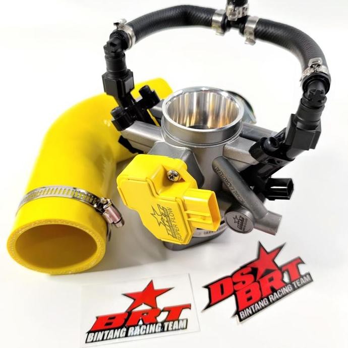 TB THROTTLE BODY BRT SUPER FLOW JUMBO DOUBLE DUA DUAL INJECTOR CRF 150 murah