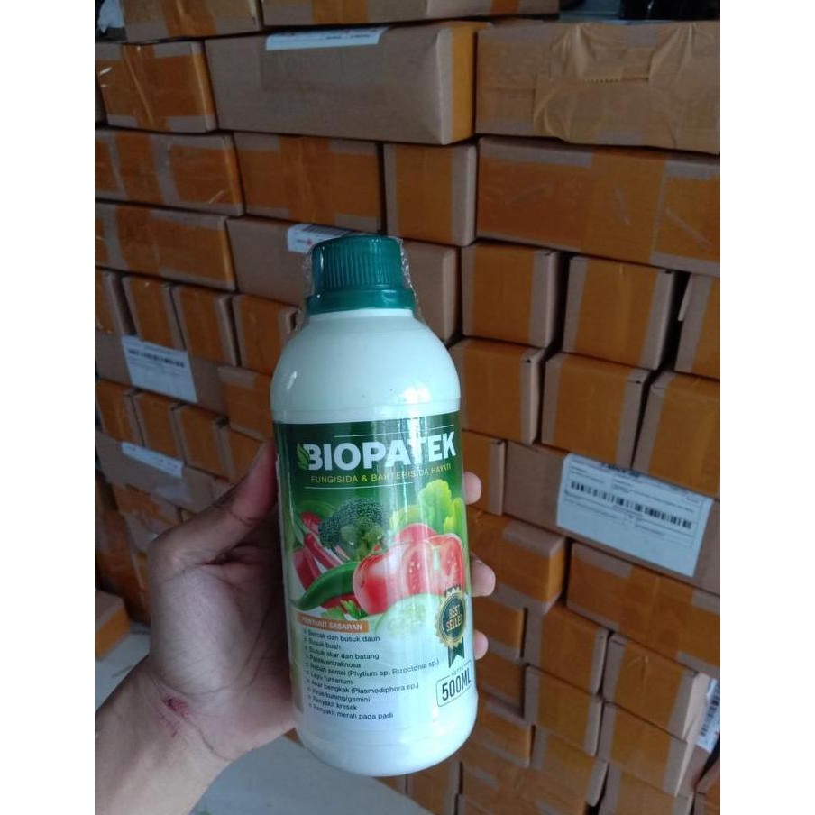 baru 500ml BIOPATEK Obat Bercak Daun dan Busuk Buah, Busuk akar dan Batang, Patek/antraknosa, Layu f