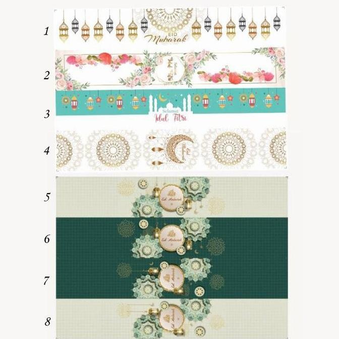 

ready Sleeve Belt Lebaran ukuran 60x10 Paperbelt Idul Fitri Pita Kertas Eid