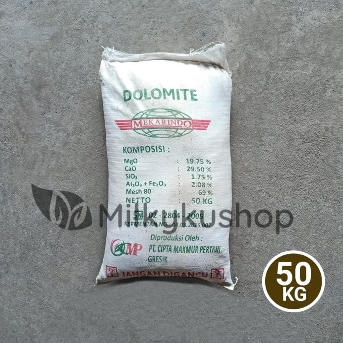 baru PUPUK DOLOMITE 50 KG KEMASAN PABRIK KAPUR DOLOMIT VIA GOSEND GRAB