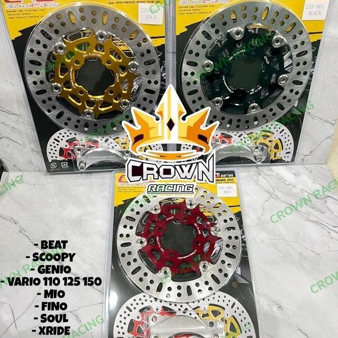 Piringan Cakram Delkevic Floating Mio Karbu / Fino Karbu / Soul Karbu