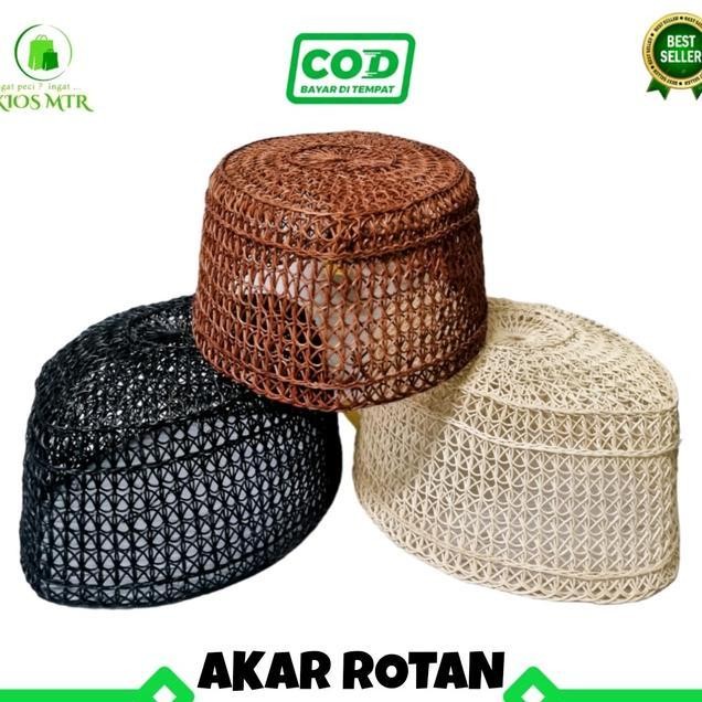 Peci Akar Jangang Peci Akar Rotan Peci Akar Kalimantan Peci Kopiah Akar Songkok Akar