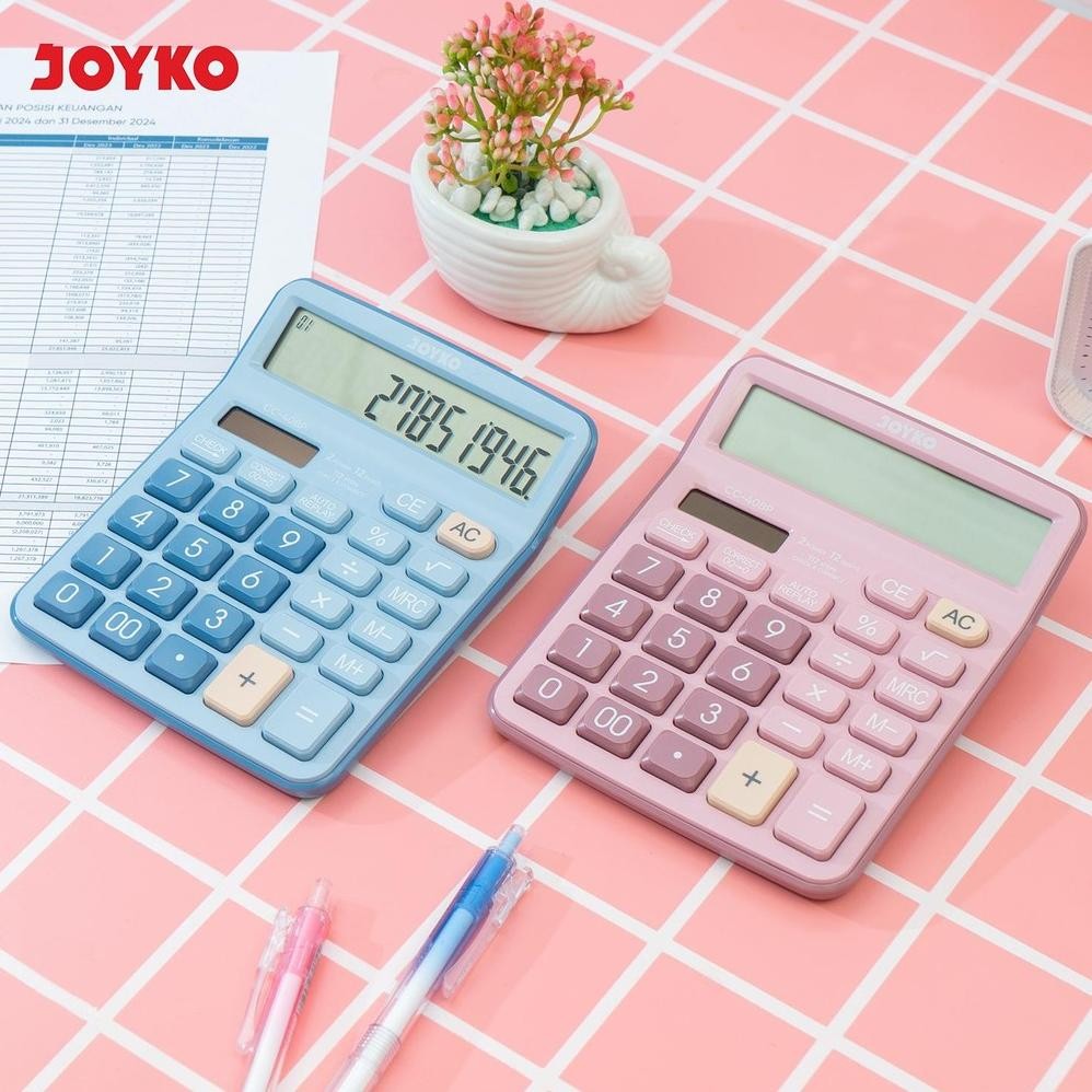 

JOYKO Calculator Kalkulator CC-40BP 12 Digits Check & Correct