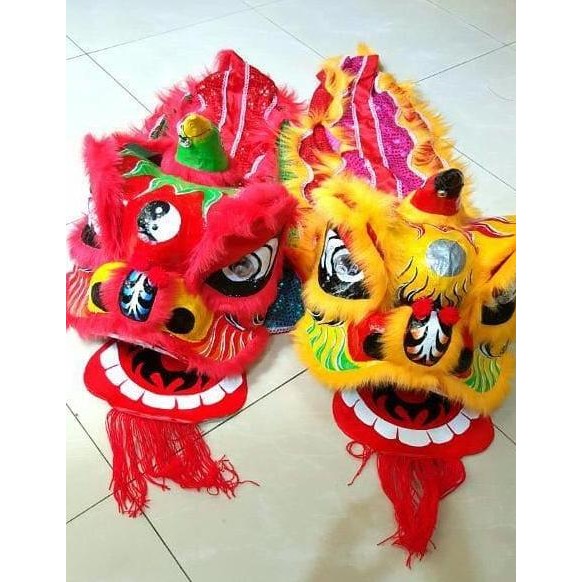 ''Terlaris" Kepala Barongsai Dewasa Dekor Imlek Pesta Barongsai Kostum Imlek Murah