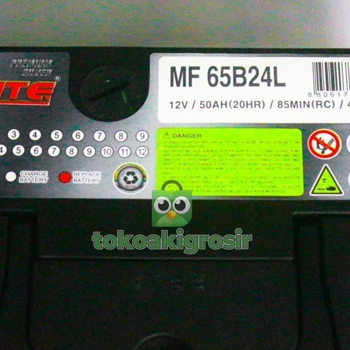 . Aki Mobil Kering Solite 65B24L 50ah