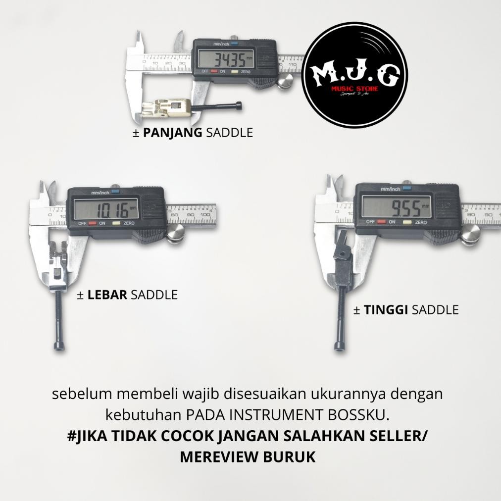 Saddle Bridge Dudukan Tremolo Gitar Elektrik FLOYDROSE Floyd Rose UpDown Licensed Premium Quality