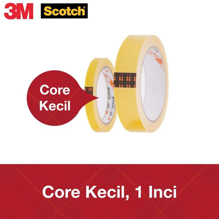 

Tchome Scotch Selotip Isolasi Lakban Bening Kecil 500L Transparan 24mmx66M