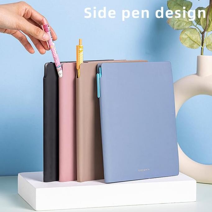 

Deli Leather Cover Notebook Buku Catatan Agenda Pocket Kulit A5 EN128L TA