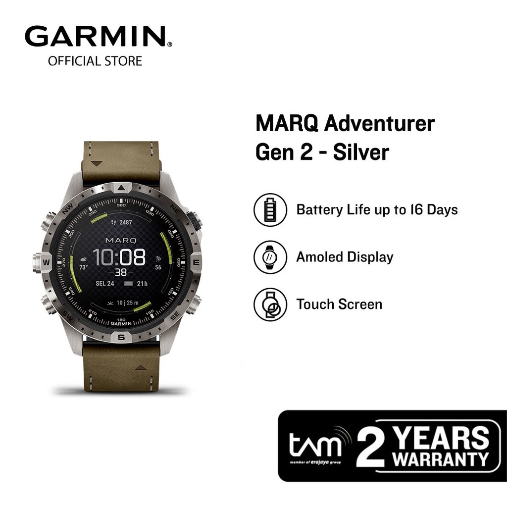 Garmin MARQ Adventurer - Jam Tangan Petualang dengan GPS Multi-band