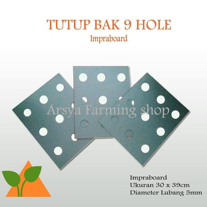 

Isi 4Pcs Tutup Bak ( Impraboard ) Hidroponik 9 Hole Terlaris
