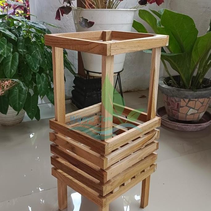 POT ANGGREK KAYU JATI OVEN | RAK ANGGREK