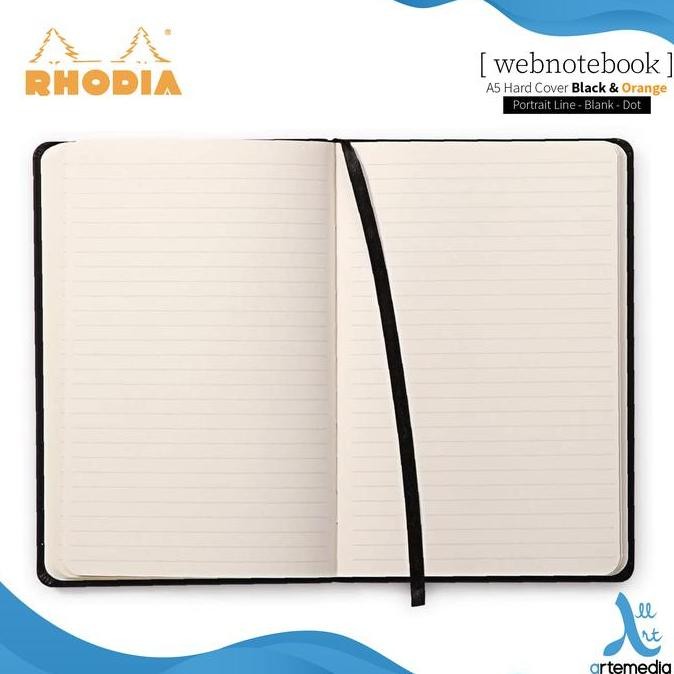 

Buku Catatan Rhodia A5 Portrait Hardcover Webnotebook TA