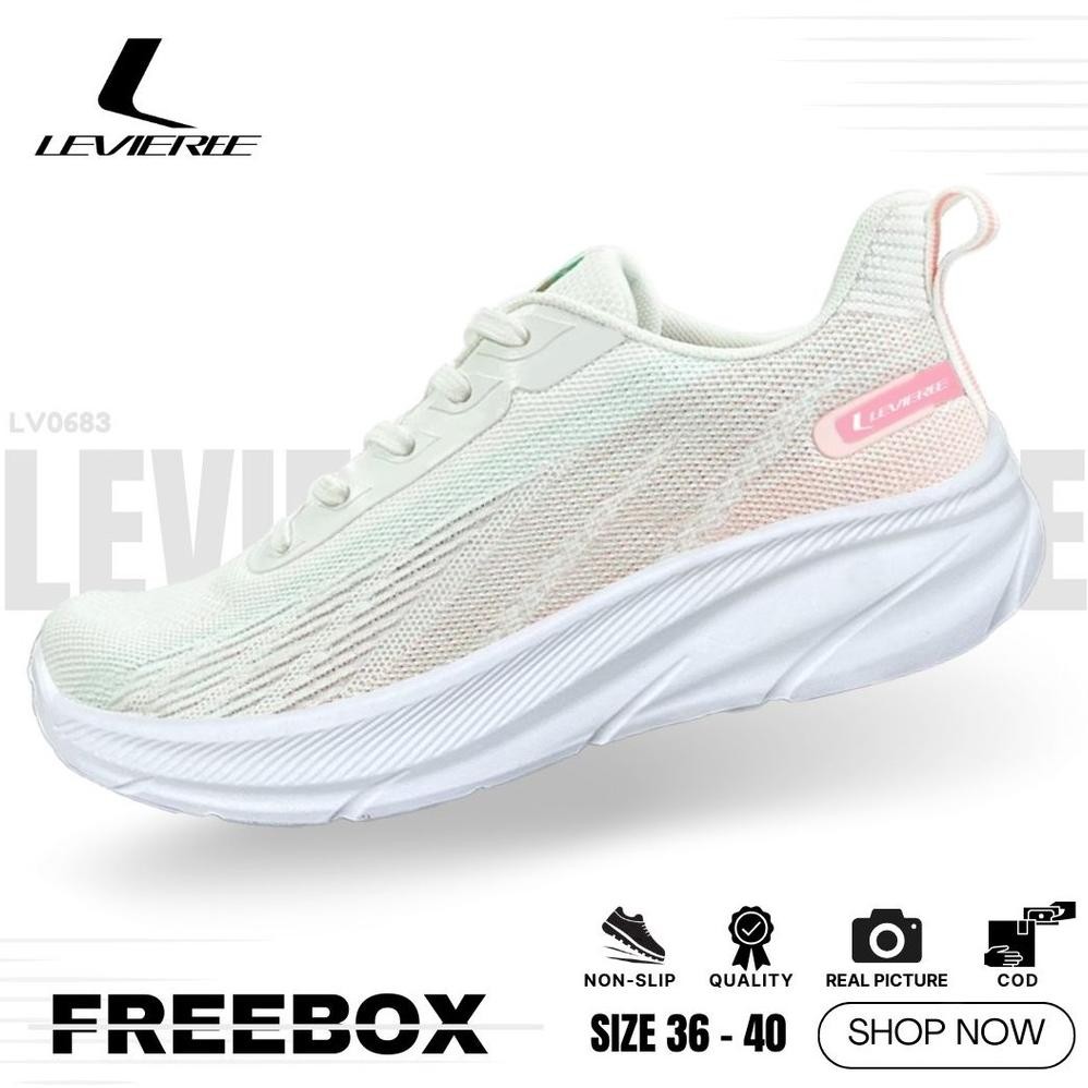 LVR FREE BOX Sepatu Sport Wanita Sepatu Rajut Wanita LV0683