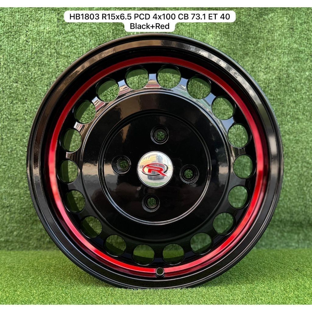 Velg R15 15x6.5 PCD 4x100 HB1803 model Kaleng Rot1form STL Brio Jazz Calya Sigra Alya Calya