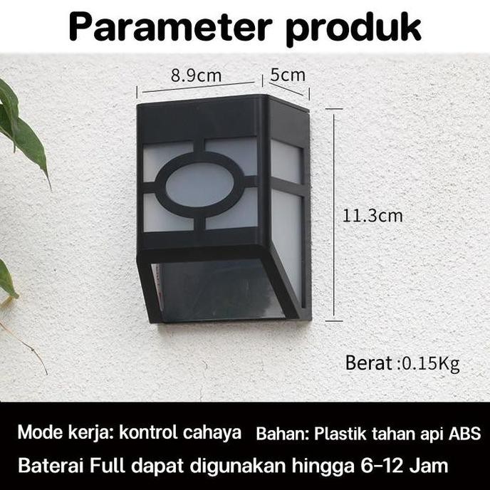 

Vixplorn Lampu Taman Tenaga Surya/ Lampu Dinding Tenaga Surya/Lampu Taman Tenaga Surya Cob Sensor Light LED Solar Lamp