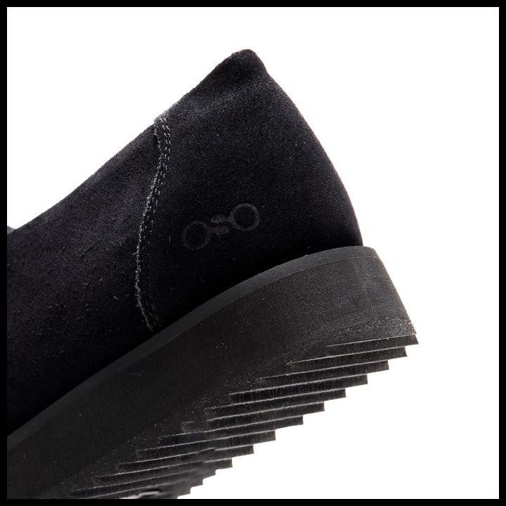 Terlaris Kosong - Sepatu Loafers Pria Wanita Vogue -  Black Good Quality