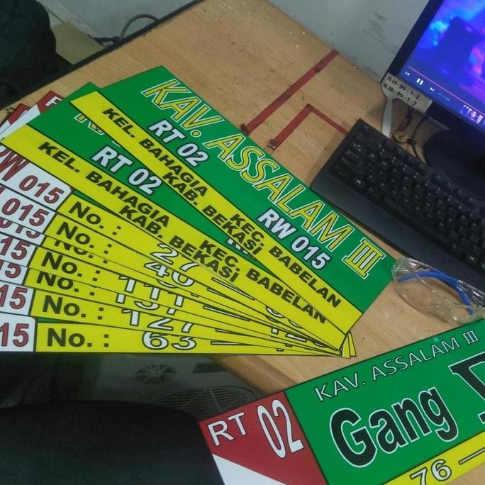 

plang nama jalan PLAT ALUSTIK 40 cm x 15 cm